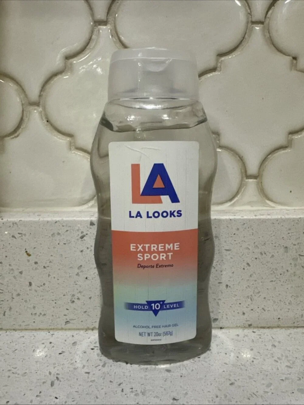 LA Looks Extreme Sport Styling Hair Gel for High-Performance Hold (20 oz) CLEAR